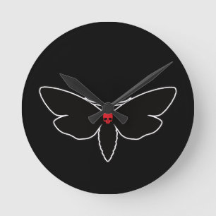 Skull Moths Skull Moth Death Moth – Entomology Round Clock