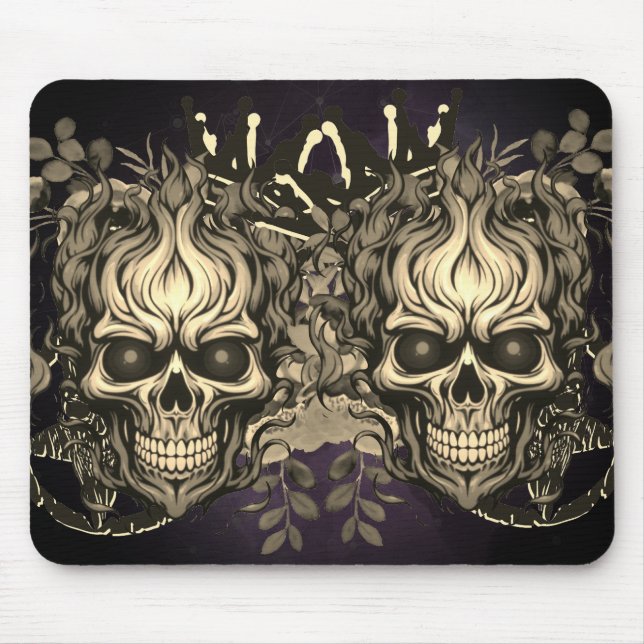 Skull  mouse mat (Front)