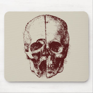 skull mouse mat