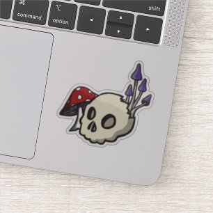 Skull & Mushroom Sticker