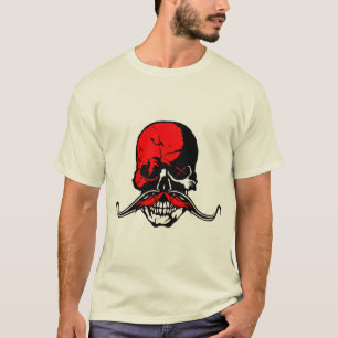 skull_mustache_hipster_moustac_crane T-Shirt