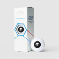 Skull n Bones Black Callaway Soft golf balls 3 pk
