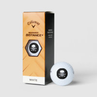 Skull n Bones black Callaway Warbird golf balls 3