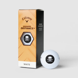Skull n Bones black Callaway Warbird golf balls 3