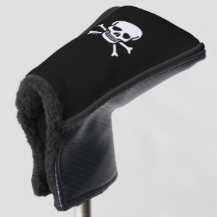 Skull n Bones black golf club putter cover