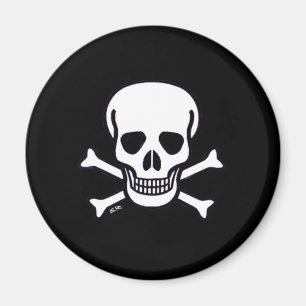 Skull n Bones black magnet