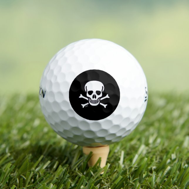 Skull n Bones Black Srixon soft feel golf balls (Insitu Tee)