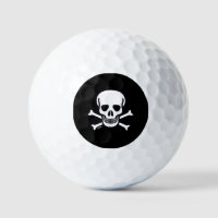 Skull n Bones Black value golf balls