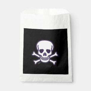 Skull n Bones black white favour bags