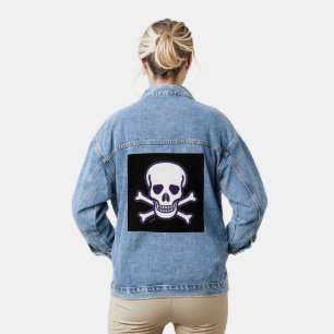 Skull n Bones black women denim jacket