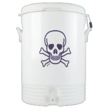 Skull n Bones Igloo beverage cooler 10 gal