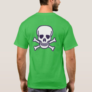 Skull n Bones men green T-shirt back