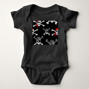 Skull n bones Party Pirates Baby Bodysuit