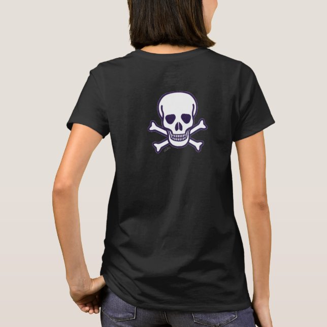 Skull n Bones women black T-shirt back (Back)