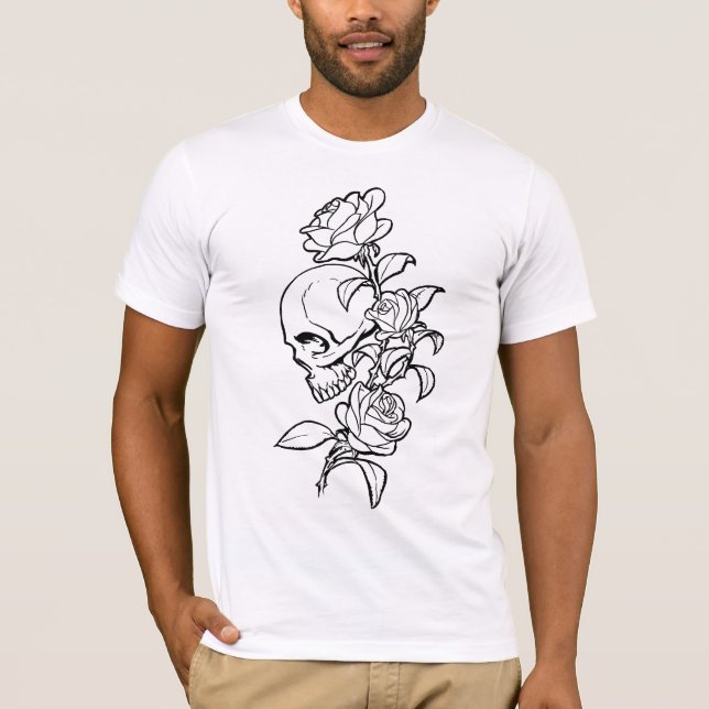 Skull n Roses T-Shirt (Front)