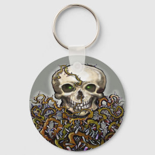 Skull-n-Thorns Key Ring