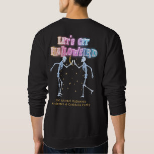 Skull Neon Halloween Halloweird Dancing Skeletons Sweatshirt