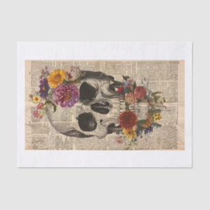Skull News2 Tissue Paper