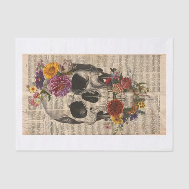 Skull News2 Tissue Paper (Front)