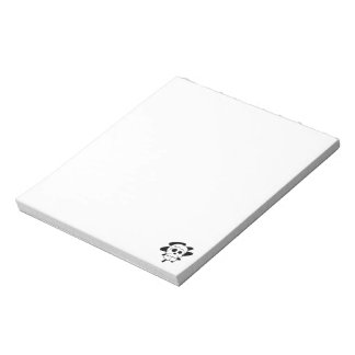 Skull Notepad 5.5" x 6" (Black)