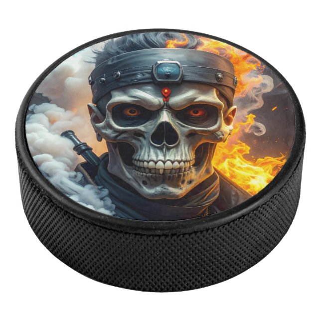 Skull of Doom Hockey Puck (3/4)