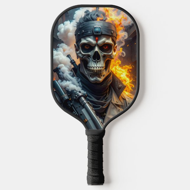 Skull of Doom Pickleball Paddle (Front)