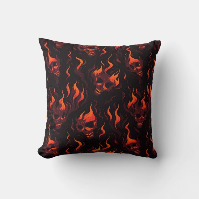 Skull of Fire Cushion (Front)