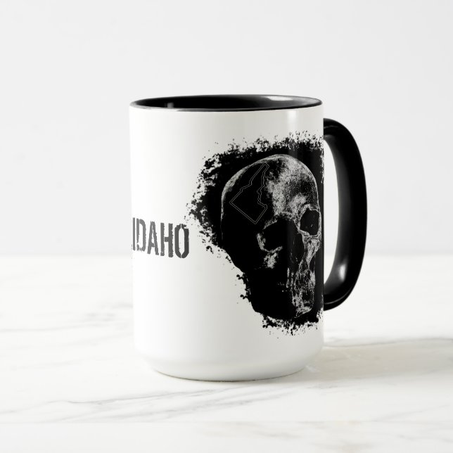 SKULL OF IDAHO MUG (Front Right)