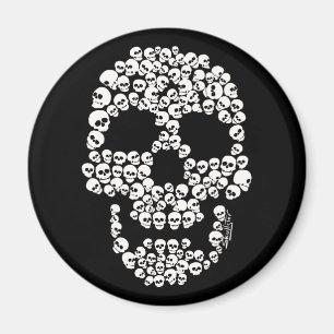 Skull of Skulls Round Magnet