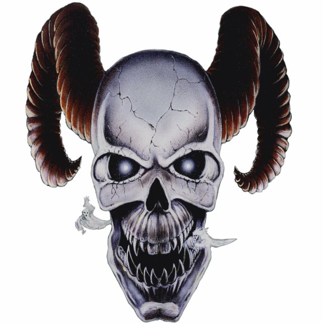 Skull Of Souls Sculpture Keychain Photo Sculpture Key Ring (Front)