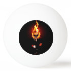 Skull on fire