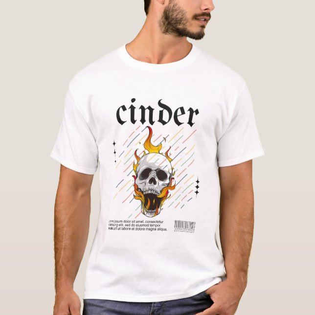 Skull on Fire T-Shirt (Front)