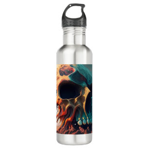 Skull on the beach 710 ml water bottle