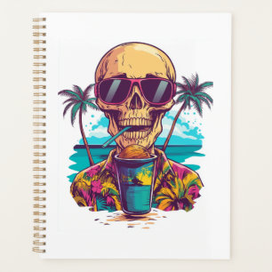 Skull on Vacation � Chill Funny Beach Skeleton Planner