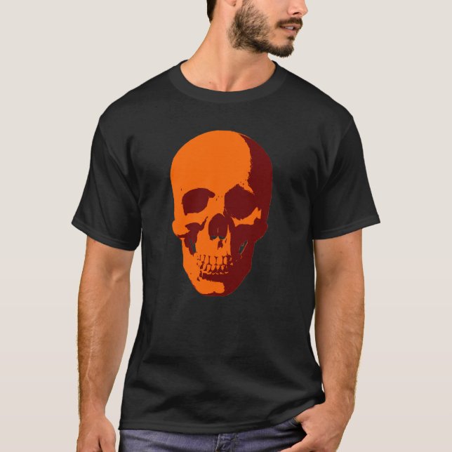 skull orange T-Shirt (Front)