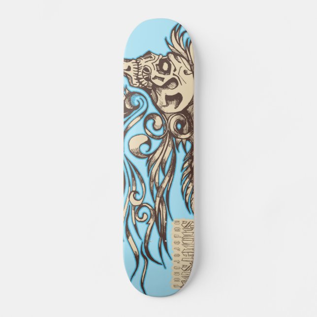 Skull ornaments skateboard (Front)