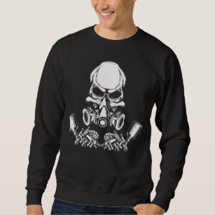 Skull Painter Car Painting Sweatshirt