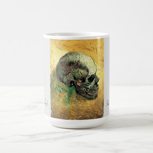  Skull Painting, Van Gogh- Famous Painting Coffee Mug (Center)