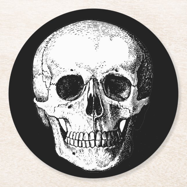 Skull paper coasters (Front)