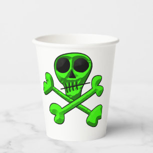 skull paper cups