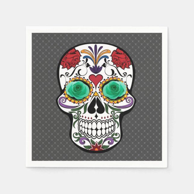 Skull Paper Napkin (Front)