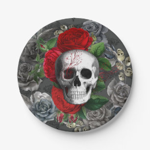 Skull Paper Plate