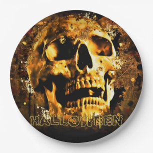 Skull Paper Plate