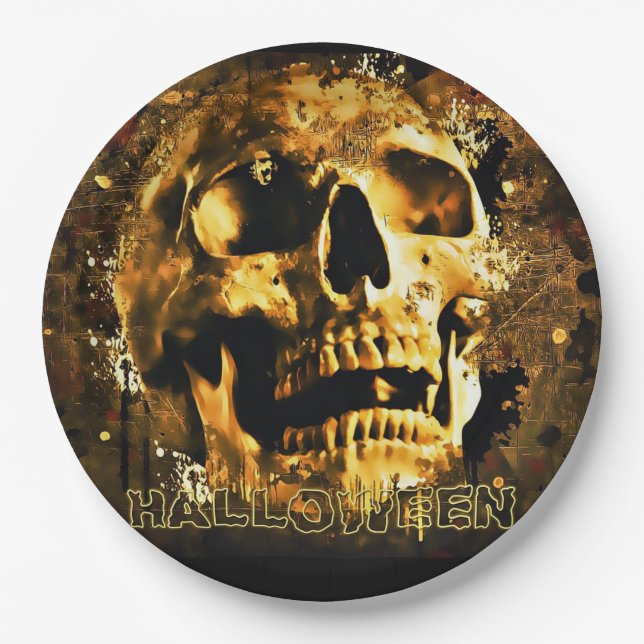Skull Paper Plate (Front)