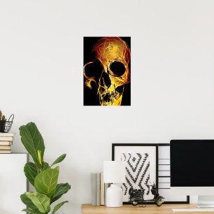  skull pattern, a pattern for metalists and bikers poster