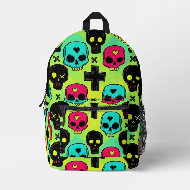 Skull Pattern Backpack (Front)