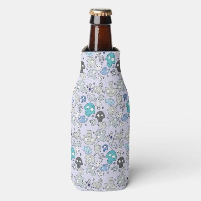 Skull Pattern Bottle Cooler (Bottle Front)