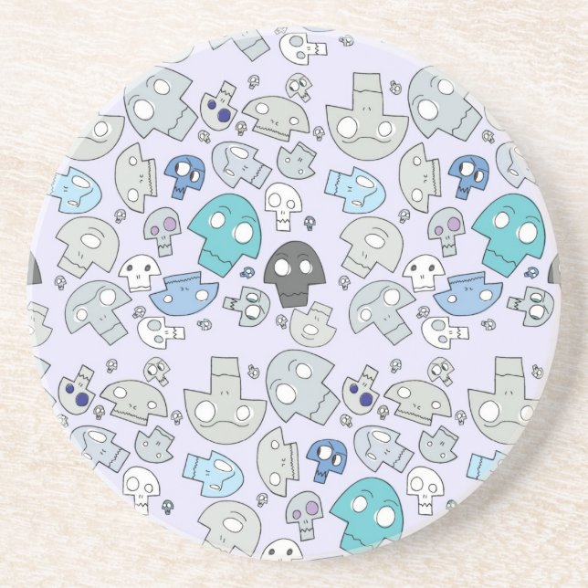 Skull Pattern Coaster (Front)