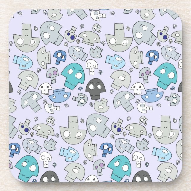 Skull Pattern Coaster (Front)