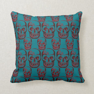 skull pattern cushion